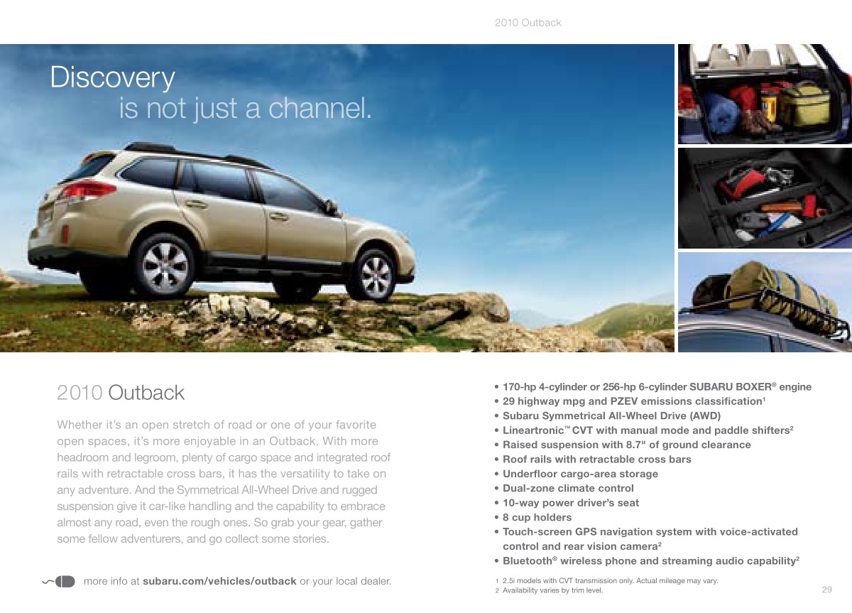 2010 Subaru Brochure Page 13